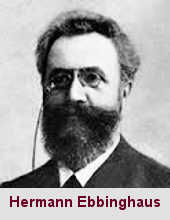 Hermann Ebbinghaus, psychologue (1850-1909).